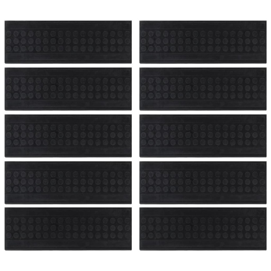 Alfombrillas de escalera de goma 10 uds goma 25x75