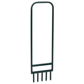 Aireador césped 5 púas huecas acero recubrimiento polvo