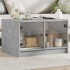 Mesa de centro con puertas de vidrio grs hormigón 68x50x42