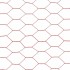 Alambrada de gallinero acero revestimiento PVC rojo 25x1