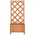 Jardinera con enrejado de madera maciza de abeto
