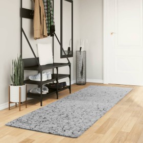 Alfombra peluda de pelo largo moderna PAMPLONA gris 80x250