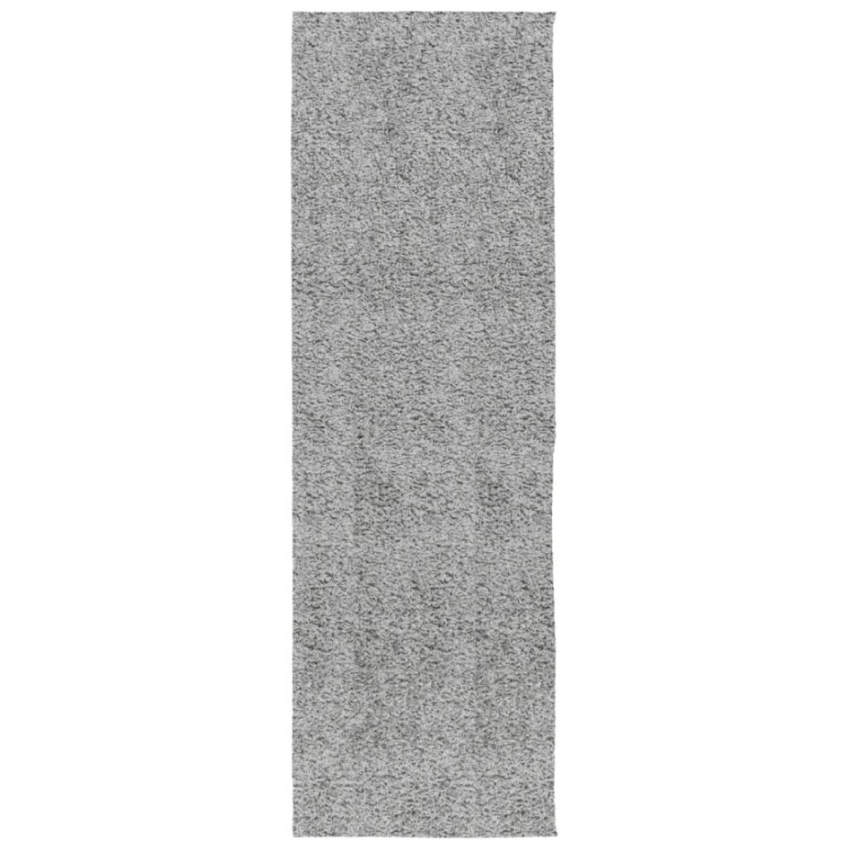 Alfombra peluda de pelo largo moderna PAMPLONA gris 80x250