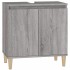 Armario de lavabo madera contrachapada gris Sonoma 58x33x60