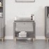 Armario de lavabo madera contrachapada gris Sonoma 58x33x60