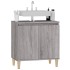 Armario de lavabo madera contrachapada gris Sonoma 58x33x60