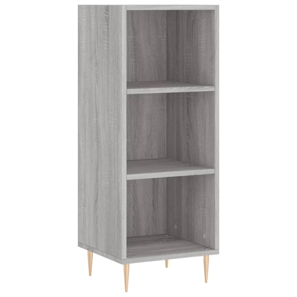 Aparador de madera de ingeniería gris Sonoma 34,5x32,5x90