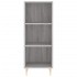 Aparador de madera de ingeniería gris Sonoma 34,5x32,5x90