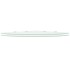 Estantes esquina 2 uds soportes cromados vidrio blanco 45x45