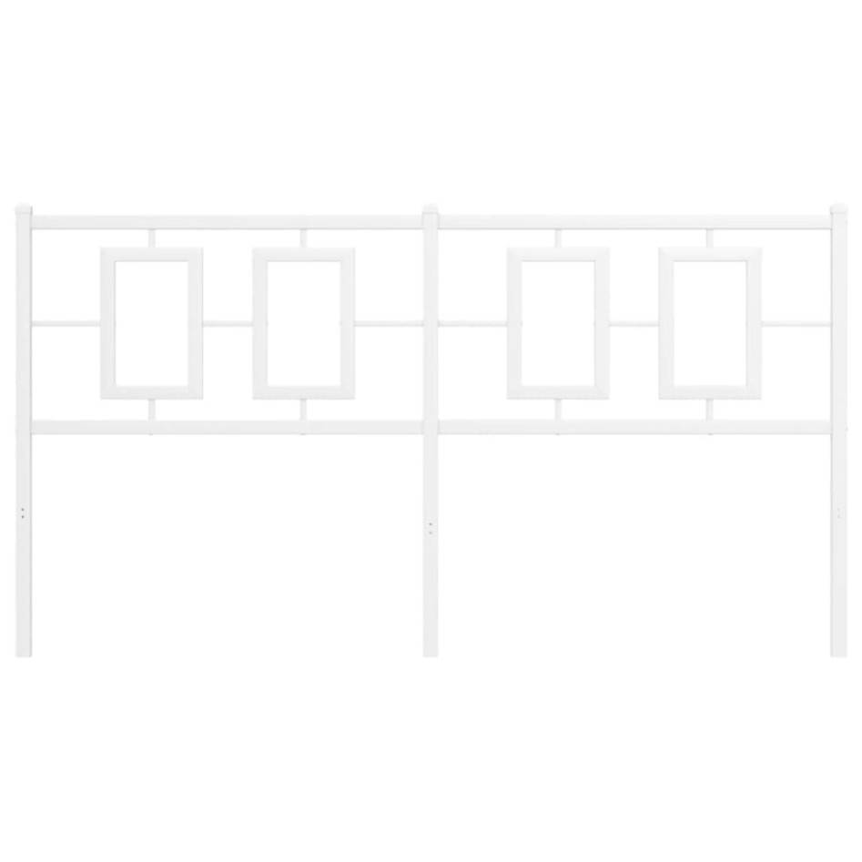 Cabecero de metal blanco 160