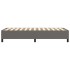 Estructura de cama box spring cuero sintético gris 100x200