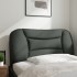 Cabecero de cama acolchado tela gris oscuro 80
