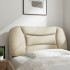 Cabecero de cama acolchado tela crema 80