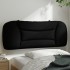 Cabecero de cama acolchado tela negro 100