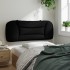 Cabecero de cama acolchado tela negro 100
