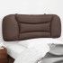 Cabecero de cama acolchado cuero sintético marrón 100