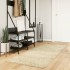 Alfombra de pelo largo moderna dorado 80x200