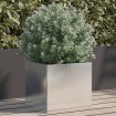 Jardinera de acero inoxidable plateado 32x30x29 cm
