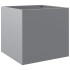 Jardinera de acero galvanizado plateado 42x40x39