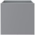 Jardinera de acero galvanizado plateado 42x40x39