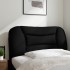 Cabecero de cama acolchado tela negro 90