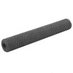 Alambrada de gallinero acero revestimiento PVC gris 25x1 m