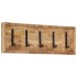 Perchero de pared con 5 ganchos madera maciza de