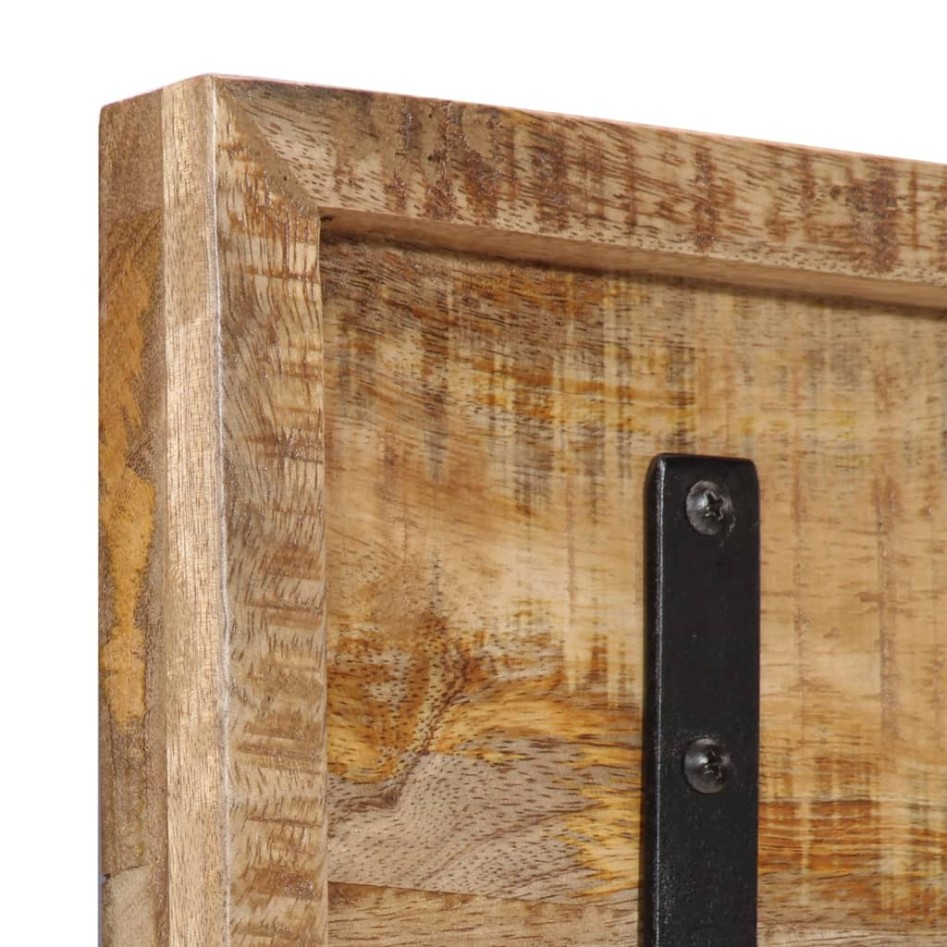 Perchero de pared con 5 ganchos madera maciza de