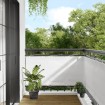 Pantalla de balcón 100% poliéster Oxford blanco 75x1000 cm