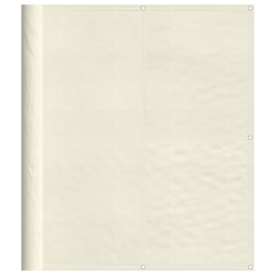 Pantalla de balcón 100% poliéster Oxford crema 120x700