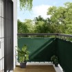 Pantalla de balcón 100% poliéster Oxford verde oscuro 90x800 cm