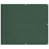 Pantalla de balcón 100% poliéster Oxford verde oscuro 90x800