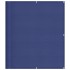 Pantalla de balcón 100% poliéster Oxford azul 120x1000