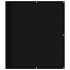 Pantalla de balcón 100% poliéster Oxford negro 120x1000