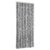 Cortina antimoscas chenilla gris negro y blanco 56x185