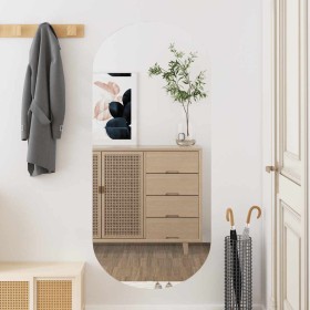 Espejo de pared vidrio ovalado 45x100