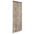 Cortina antimoscas chenilla beige y marrón 56x200