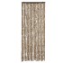 Cortina antimoscas chenilla beige y marrón 56x200