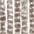 Cortina antimoscas chenilla gris taupe y blanco 56x200