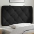 Cabecero de cama acolchado terciopelo negro 80