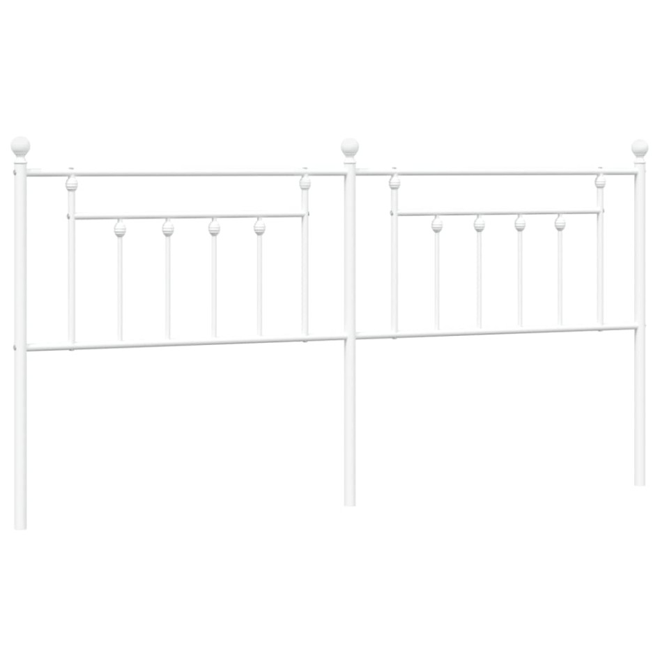 Cabecero de metal blanco 200