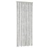 Cortina antimoscas chenilla gris claro y blanco 56x185