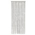 Cortina antimoscas chenilla gris claro y blanco 56x185
