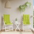Cojines de silla respaldo alto 2 uds tela Oxford verde