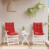 Cojines para silla con respaldo bajo 2 uds tela Oxford