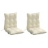 Cojines para silla con respaldo bajo 2 uds tela Oxford