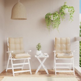 Cojines para silla con respaldo bajo 2 uds tela Oxford