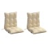 Cojines para silla con respaldo bajo 2 uds tela Oxford