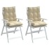 Cojines para silla con respaldo bajo 2 uds tela Oxford