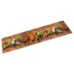 Alfombra de cocina lavable terciopelo dibujo especias 60x180 cm